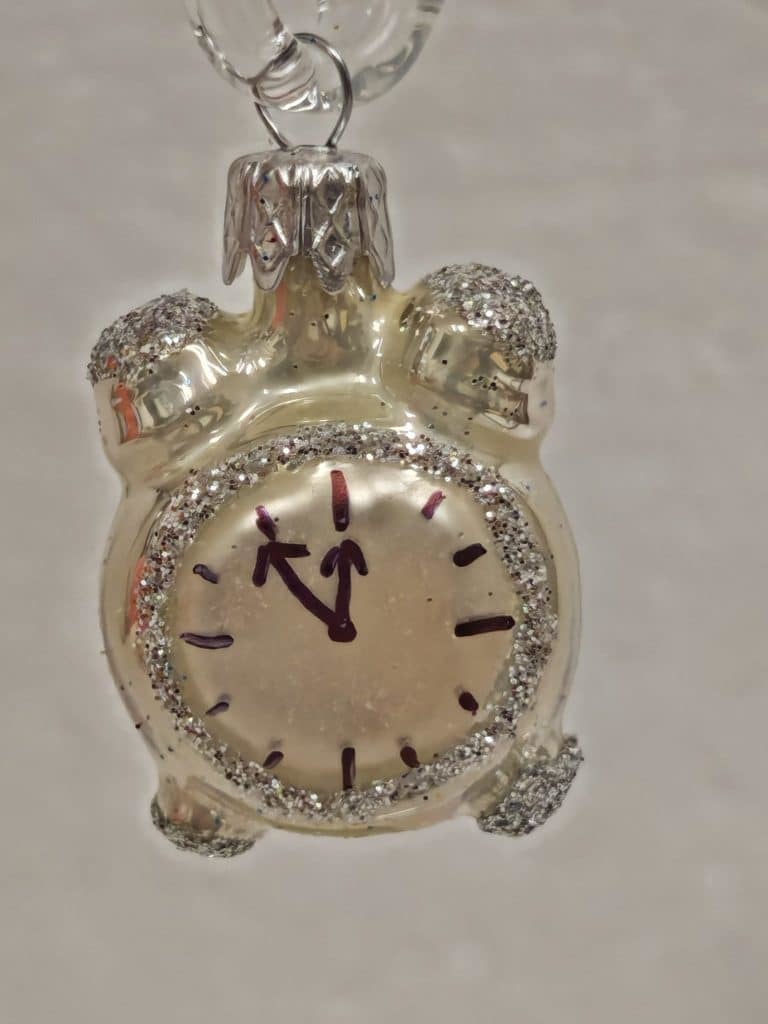Miniatura – Budík BIELA